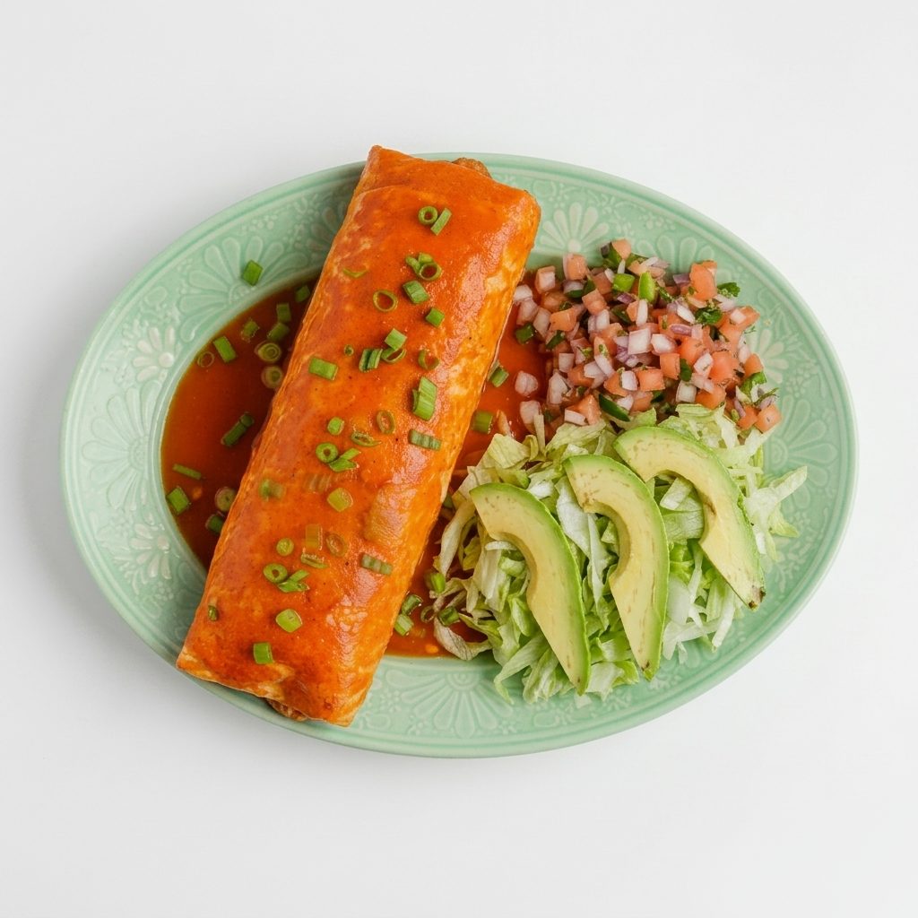 Chile Colorado Burrito.